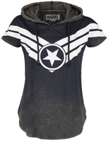 Captain America - Star - T-Shirt Manches courtes - Femme - bleu