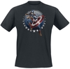 Captain America - Throw Shield - T-Shirt Manches courtes - Homme - noir
