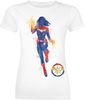 Captain Marvel - Painted - T-Shirt Manches courtes - Femme - blanc