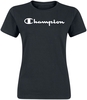 Champion - American Classics Crewneck T-Shirt - T-Shirt Manches courtes - Femme - noir