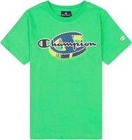 Champion - Legacy Neon Spray Tee - T-shirt - Homme - vert