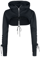 Chemical Black - Boléro Ebony - Sweat-shirt zippé à capuche - Femme - noir