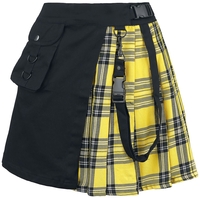 Chemical Black - Jupe Infinity - Jupe courte - Femme - noir jaune