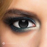 Chromaview - Black Out - Lentille de contact décorative - Unisexe - noir