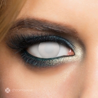 Chromaview - Blind White - Lentille de contact décorative - Unisexe - blanc
