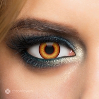 Chromaview - Crazy Clown - Lentille de contact décorative - Unisexe - orange