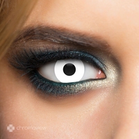Chromaview - UV Blanc - Lentille de contact décorative - Unisexe - blanc