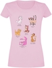 Classiques Disney - Races De Chats - T-Shirt Manches courtes - Femme - rose clair