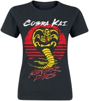 Cobra Kai - Cobra Kai Never Dies - T-Shirt Manches courtes - Femme - noir
