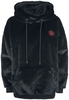 Collection Spéciale EMP - Flauschiger Kapuzenpullover mit Rockhand-Stickerei - Sweat-shirt à capuche - Femme - noir