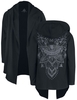 Collection Spéciale EMP - Sport & Yoga - Gilet Noir Avec Imprimé Détaillé Dans Le Dos Et Sur La Capuche - Cardigan - Femme - noir