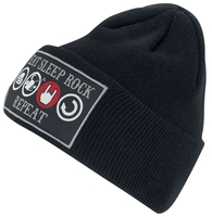 Collection Spéciale EMP - Strickmütze Eat,  Sleep,  Rock & Repeat - Bonnet - Homme - noir