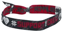 Collection Spéciale EMP - Support The Crew - Festivalband - Bracelet - Unisexe - noir rouge blanc