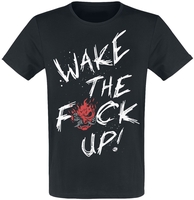 Cyberpunk 2077 - Wake The Fuck Up - T-Shirt Manches courtes - Homme - noir