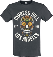 Cypress Hill - Amplified Collection - Floral Skull - T-Shirt Manches courtes - Homme - anthracite