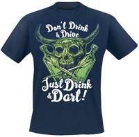 Darts - Just Drink And Dart - T-Shirt Manches courtes - Homme - marine