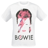 David Bowie - Aladdin Sane Usé - T-Shirt Manches courtes - Homme - blanc