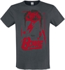 David Bowie - Amplified Collection - Aladdin Sane - T-Shirt Manches courtes - Homme - anthracite