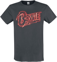 David Bowie - Amplified Collection - Neon Sign - T-Shirt Manches courtes - Homme - anthracite