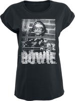 David Bowie - Glitchy - T-Shirt Manches courtes - Femme - noir