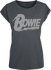 David Bowie - Logo - T-Shirt Manches courtes - Femme - anthracite