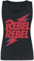 David Bowie - Rebel Rebel - Top - Femme - noir