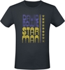 David Bowie - Starman - T-Shirt Manches courtes - Homme - noir