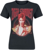 David Bowie - Ziggy Stardust - T-Shirt Manches courtes - Femme - noir