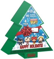 DC Comics - Gingerbread Tree Holiday Box - POP! Keychain 4er Pack - Porte-Clefs Pocket Pop! - Unisexe - multicolore