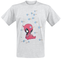Deadpool - Headshot! - T-Shirt Manches courtes - Homme - gris chiné