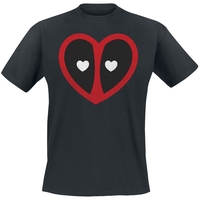 Deadpool - Heart - T-Shirt Manches courtes - Homme - noir