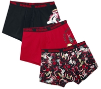 Deadpool - Licorne - Lot de Boxers - Homme - noir rouge