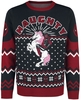 Deadpool - Naughty - Pull de Noël - Homme - noir rouge