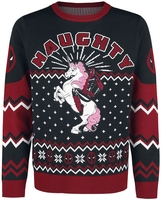 Deadpool - Naughty - Pull de Noël - Homme - noir rouge