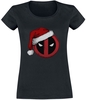 Deadpool - Santapool - T-Shirt Manches courtes - Femme - noir