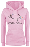 Death Metal - - Sweat-shirt à capuche - Femme - rose clair