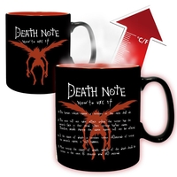 Death Note - Kira & Ryuk - Tasse mit Thermoeffekt - Mug - Unisexe - noir rouge bleu