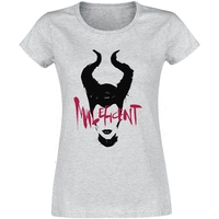 Disney Villains - Maléfique - T-Shirt Manches courtes - Femme - gris