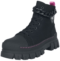 Dockers by Gerli - Schnürboot mit Kette - Bottes - Femme - noir rose