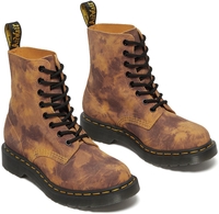 Dr. Martens - 1460 Pascal Burnt Orange Grunge Tie Dye - Bottes - Femme - orange
