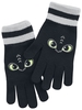 Dragons - Yeux - Gants - Femme - noir gris