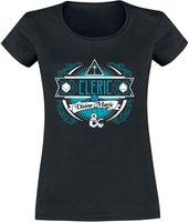 Dungeons and Dragons - Cleric - T-Shirt Manches courtes - Femme - noir