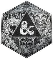 Dungeons and Dragons - Dé - 750 Pièces - Puzzle - Unisexe - noir gris rouge