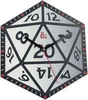 Dungeons and Dragons - D20 - Horloge murale - Unisexe - multicolor