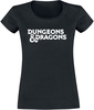 Dungeons and Dragons - Logo - T-Shirt Manches courtes - Femme - noir