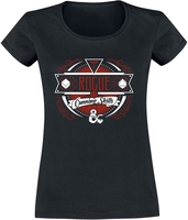 Dungeons and Dragons - Rouge - T-Shirt Manches courtes - Femme - noir