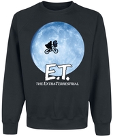 E.T. - the Extra-Terrestrial - Bike In The Moon - Sweat-shirt - Homme - noir