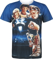 E.T. - the Extra-Terrestrial - Extra Terrestrial Allover - T-Shirt Manches courtes - Homme - multicolore