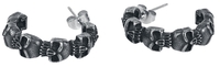 etNox - Black Skulls - Set de boucles d