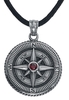 etNox - Boussole - Collier - Unisexe - couleur argent